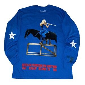 Beyonce American Requiem Long Sleeve L Cowboy Carter Tour 2025 Merch‎ NEW *flaws